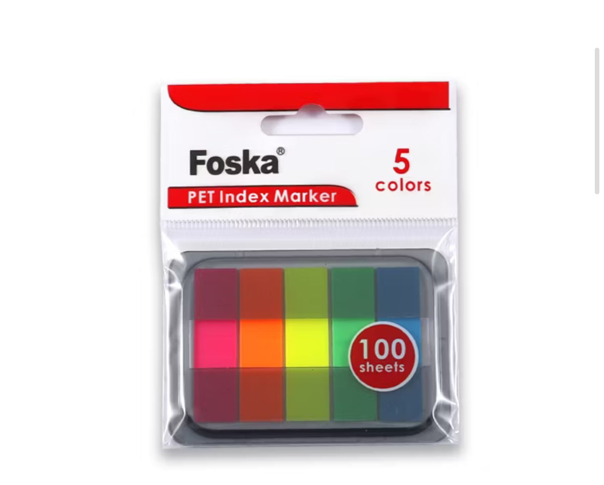 foska 5 colors index marker