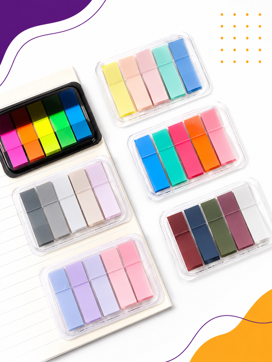 Plastic box sticky notes